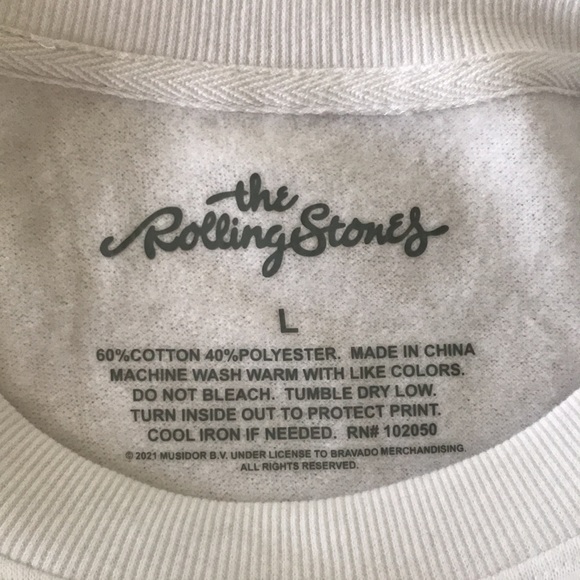 Rolling Stones Warhol Style Multi Tongue Sweatshirt - Picture 4 of 4